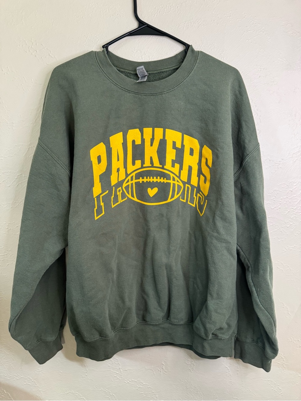Green Packers Graphic Crewneck Sweatshirt - Yellow Logo